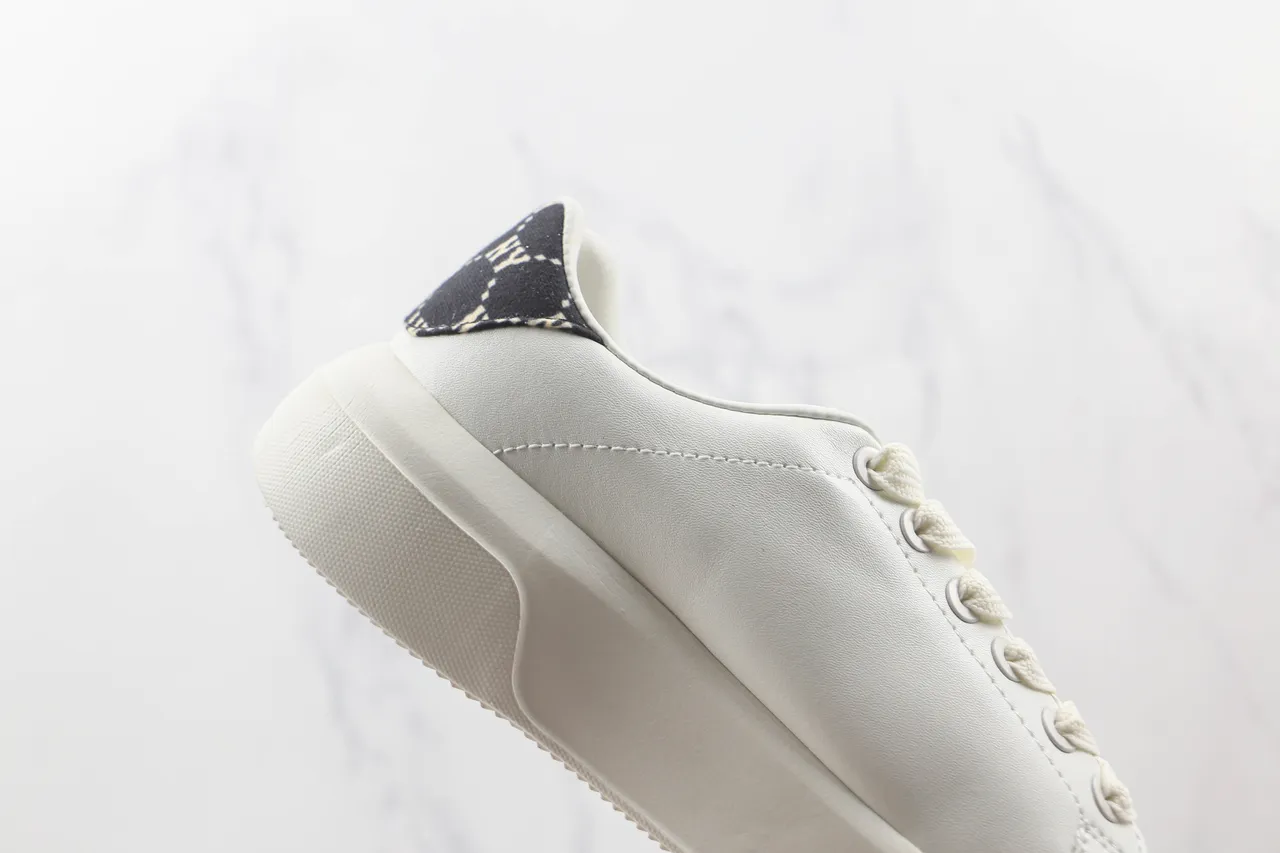 White Black Platform Sole Oversized NY Logo Sneakers 5