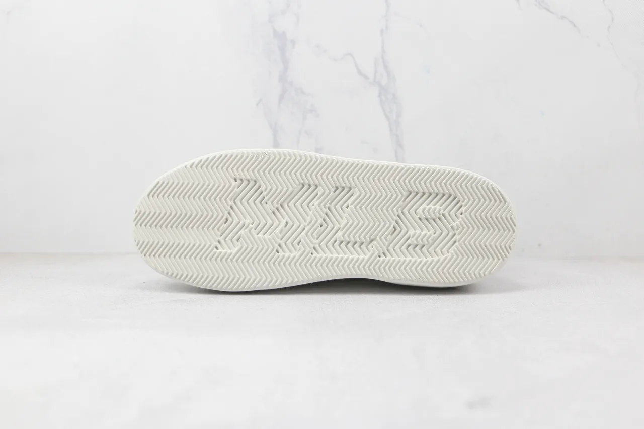 White Black Platform Sole Oversized NY Logo Sneakers 8