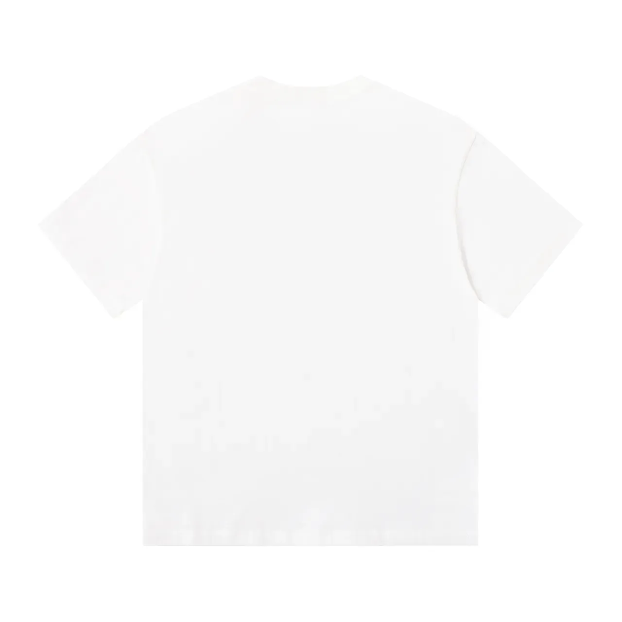 White Blue Oversized Fit Full-Front Photographic Print T-Shirt 7