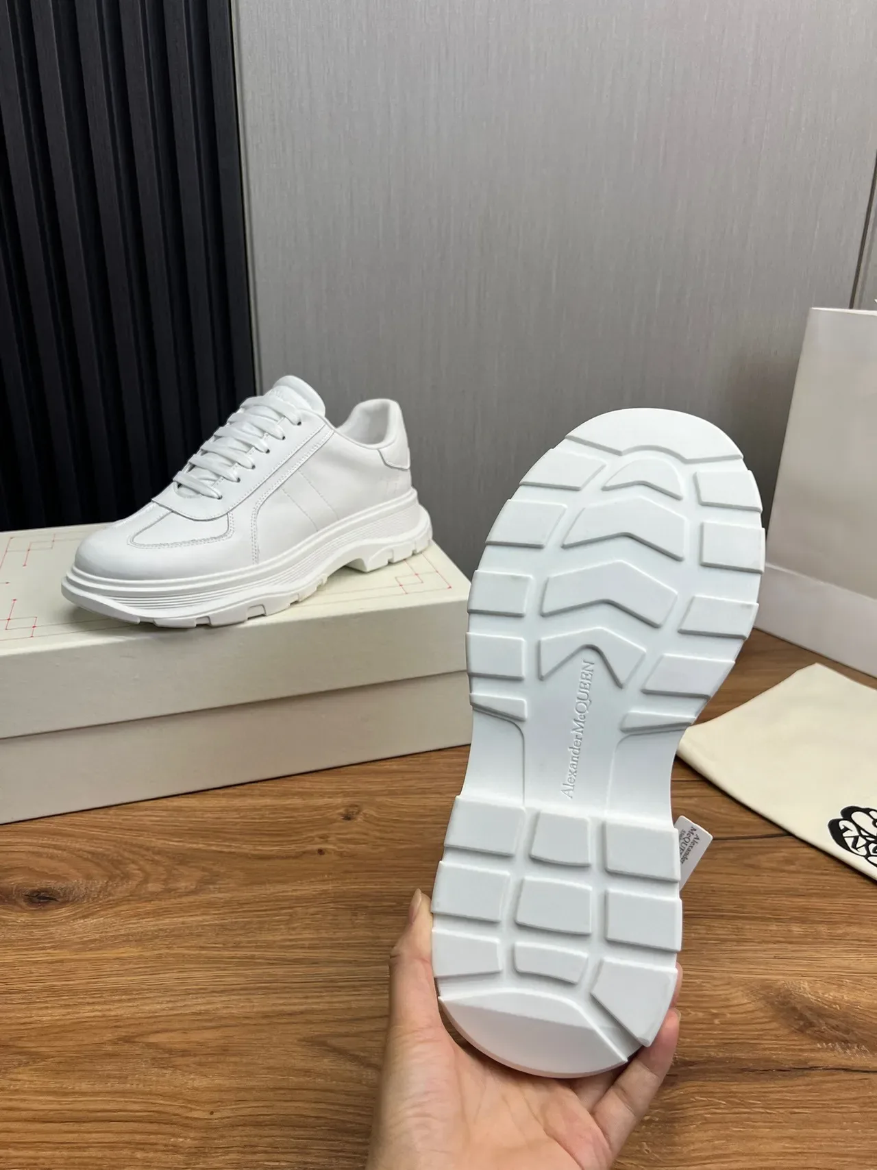 White Chunky Sole Panelled Sneaker 2