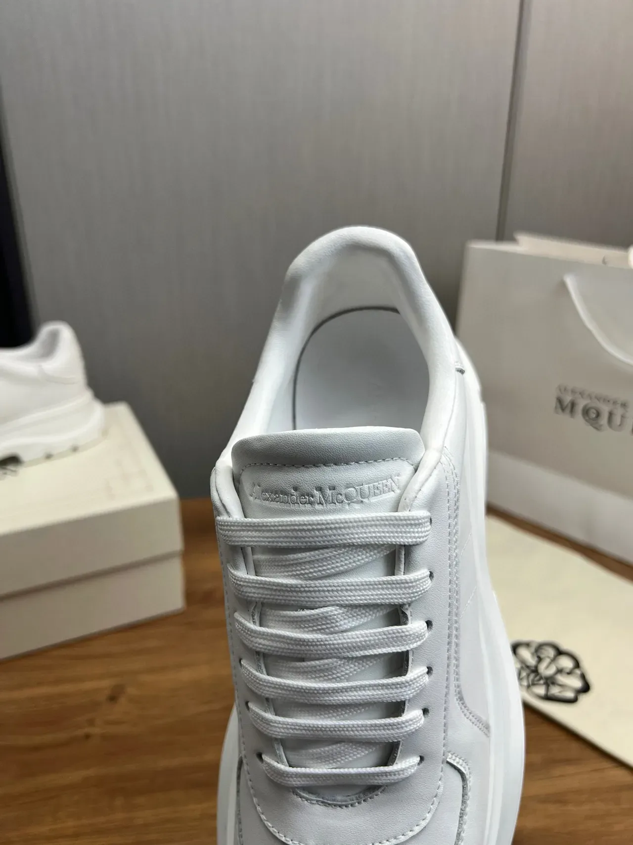 White Chunky Sole Panelled Sneaker 3