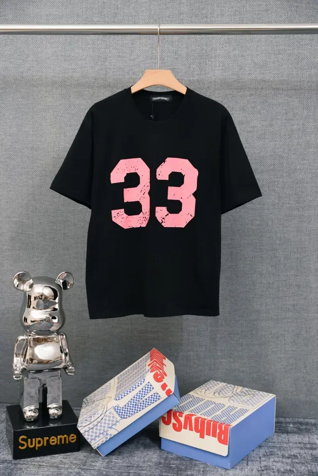 White Distressed '33' Graphic Oversized Crewneck T-Shirt 3
