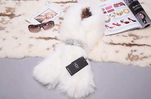 White Fluffy High-Pile Scarve 6