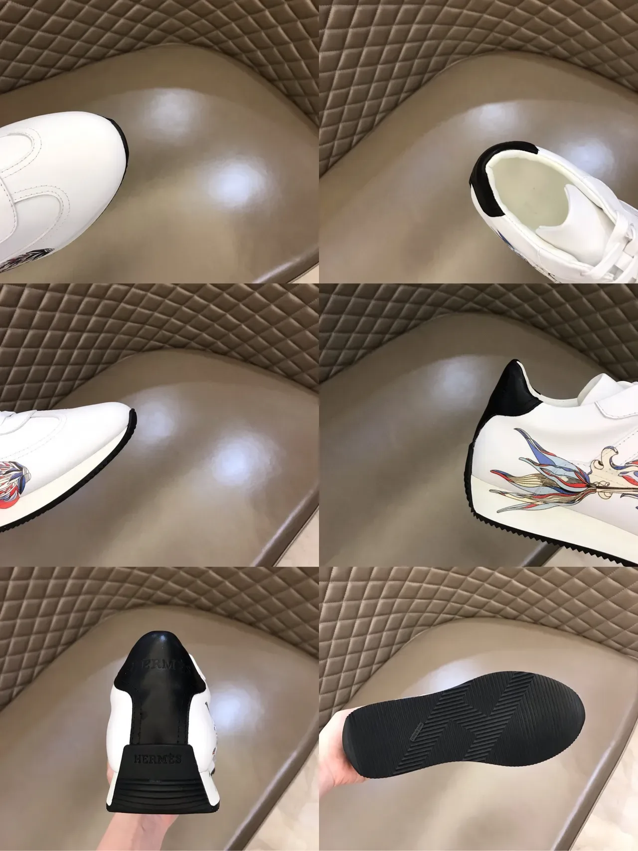 White Graphic-Print Low-Top Lifestyle Sneaker 3