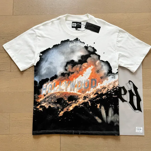 White Graphic-Print Oversized Double-Sided T-Shirt 5