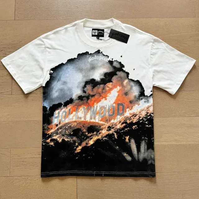 White Graphic-Print Oversized Double-Sided T-Shirt 6