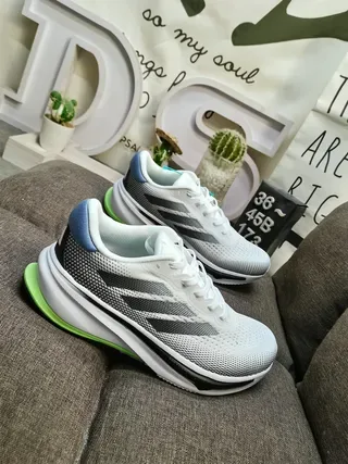 White Gray Orange Navy Mesh Upper Sculpted Midsole Lifestyle Sneakers 9