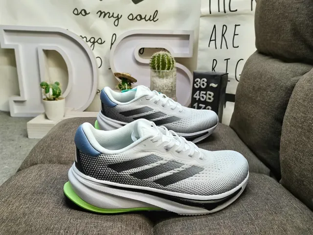 White Gray Orange Navy Mesh Upper Sculpted Midsole Lifestyle Sneakers 11