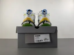 White Multicolor Accent Layered Overlay Sneakers 17