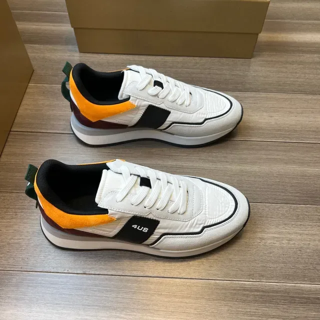White Orange Black Multicolor Lifestyle Sneakers 1