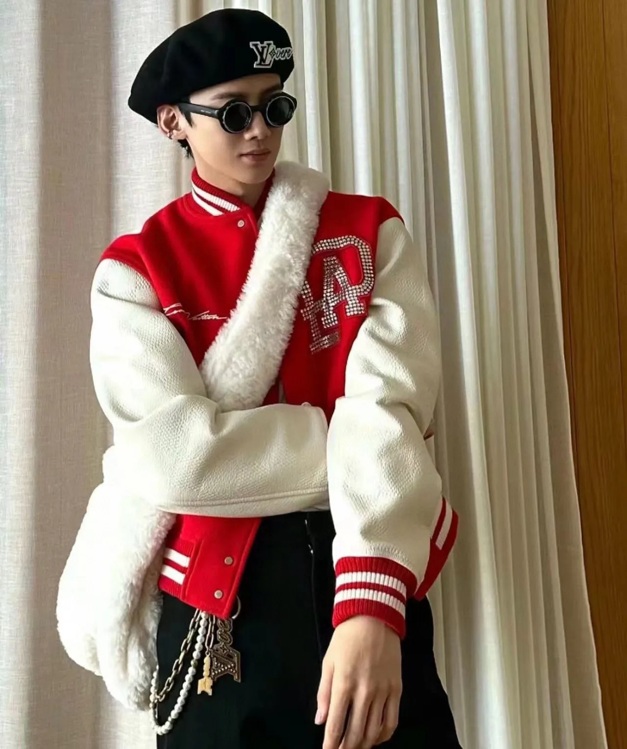 Gentle Monster Black White Oversized Round Goggle-Style Sunglasses 2