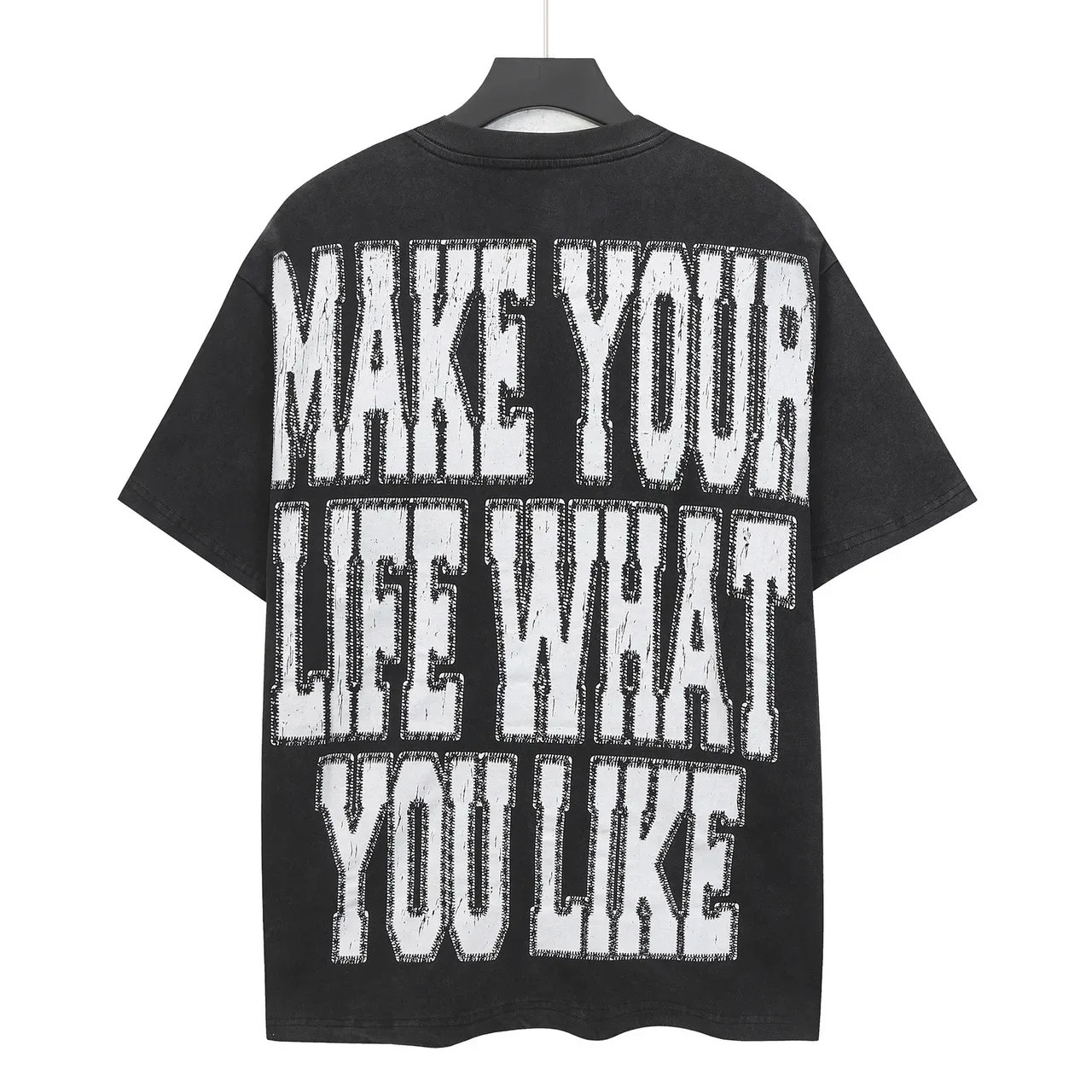 Godspeed Black Multicolor Oversized Fit Graphic Front Print T-Shirt 3