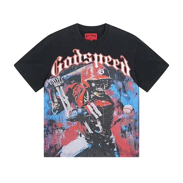 Godspeed Graphic Print Crew Neck T-Shirt 4