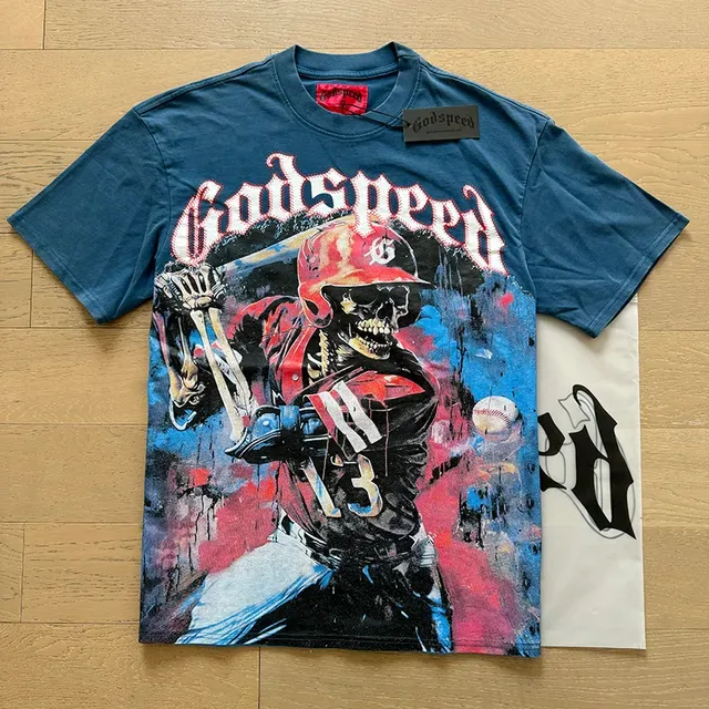 Godspeed Graphic Print Crew Neck T-Shirt 9