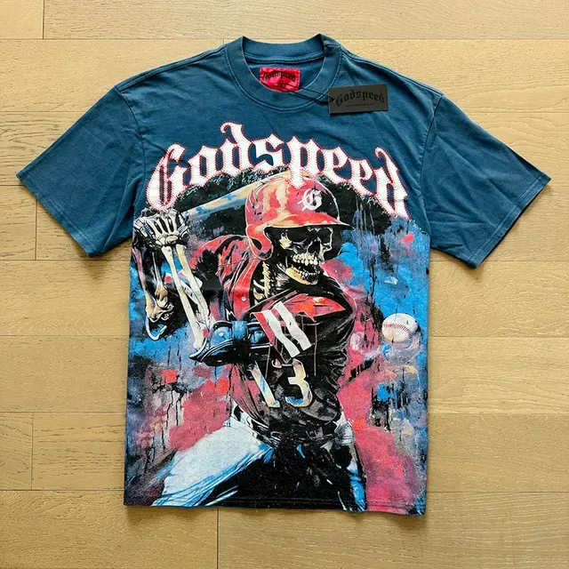 Godspeed Graphic Print Crew Neck T-Shirt 10