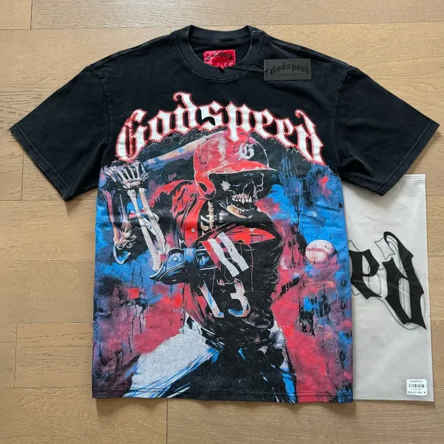 Godspeed Graphic Print Crew Neck T-Shirt 13