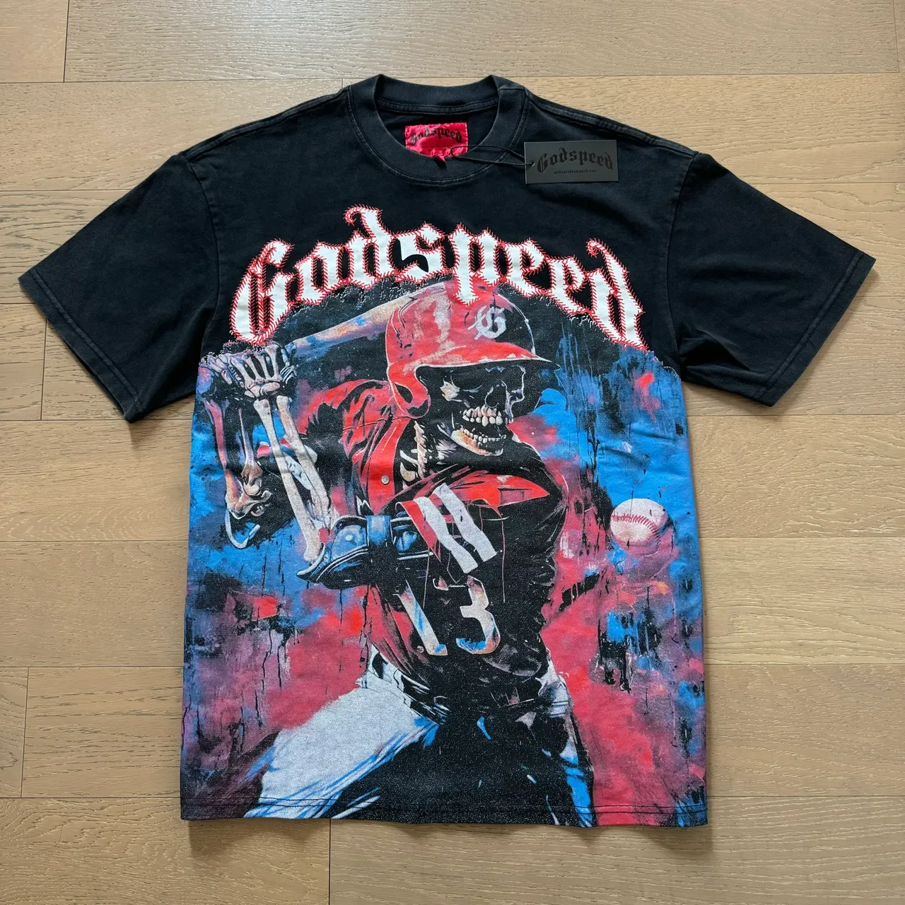Godspeed Graphic Print Crew Neck T-Shirt 14