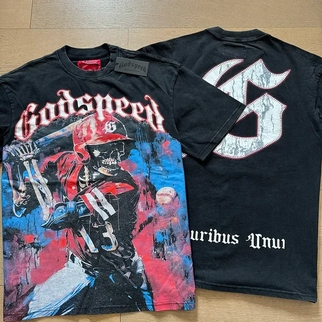Godspeed Graphic Print Crew Neck T-Shirt 15