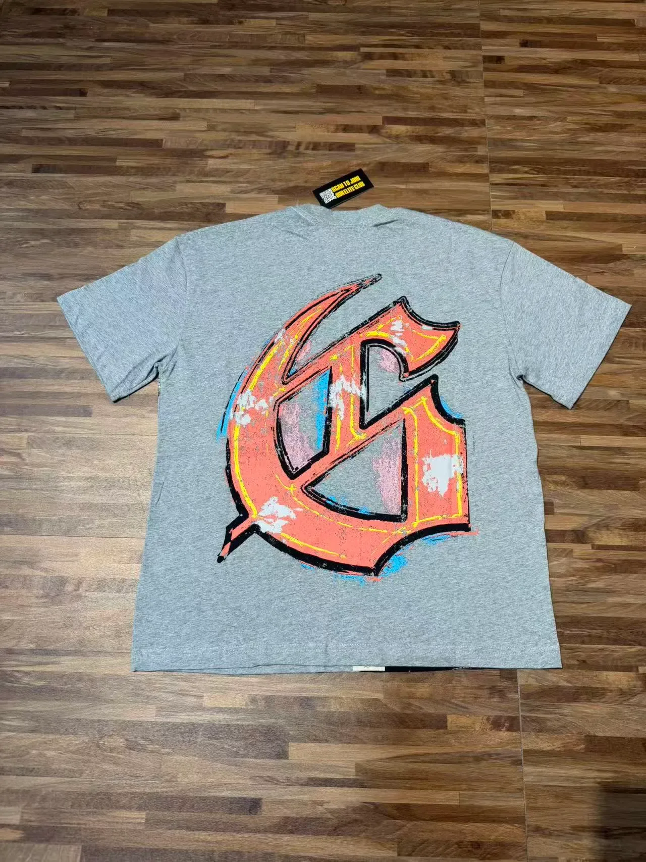 Godspeed Graphic Print Heather Gray Oversized T-Shirt 3