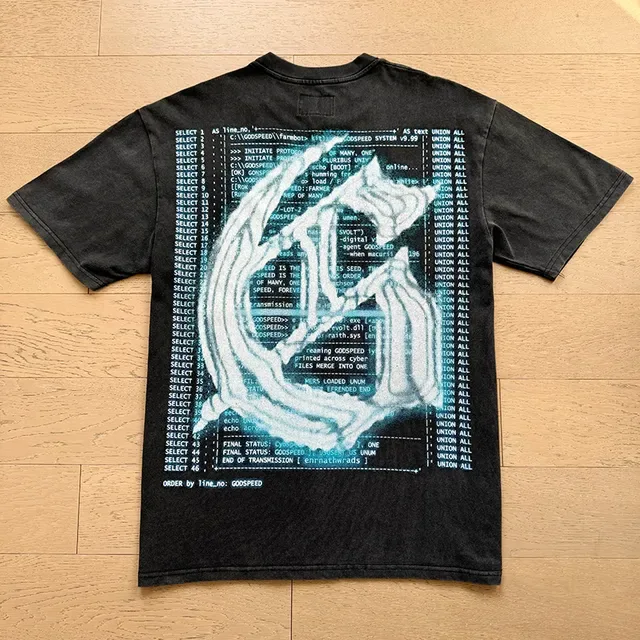 Godspeed Graphic-Print Oversized Black T-Shirt 7