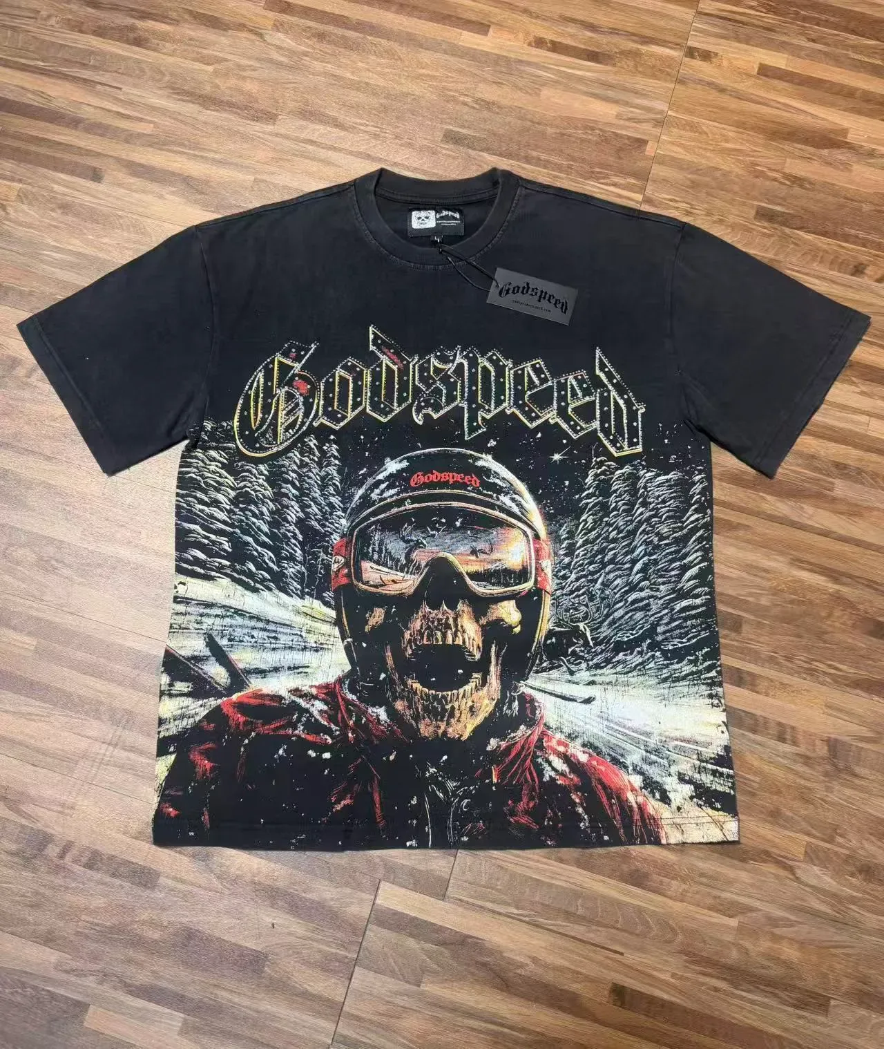 Godspeed Graphic-Print Oversized Crewneck T-Shirt 2