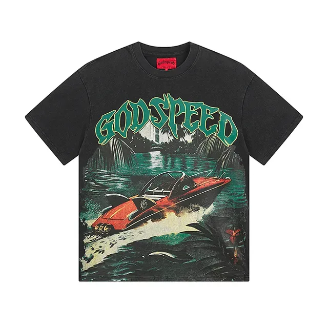 Godspeed Graphic Print Oversized T-Shirt 2