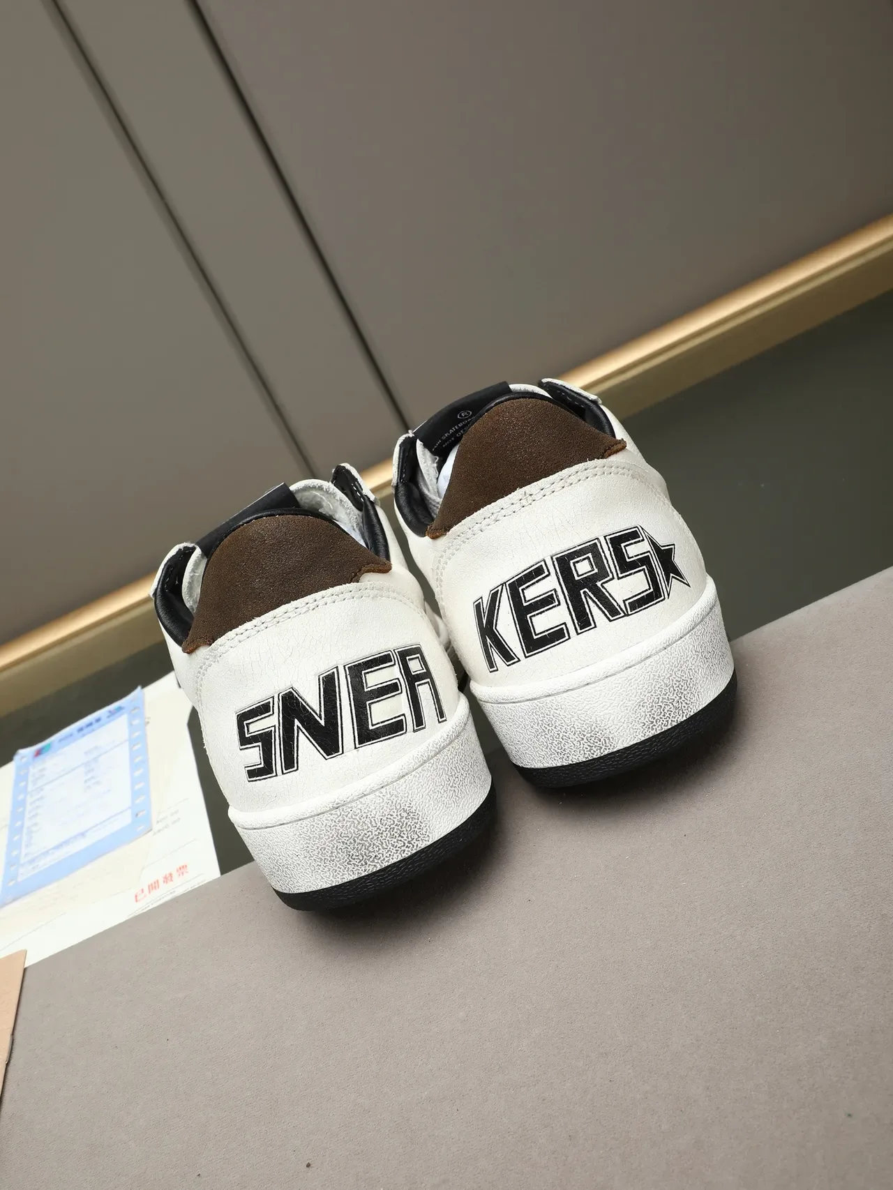 Golden Goose Ball Star White Navy Star Lifestyle Sneakers 3
