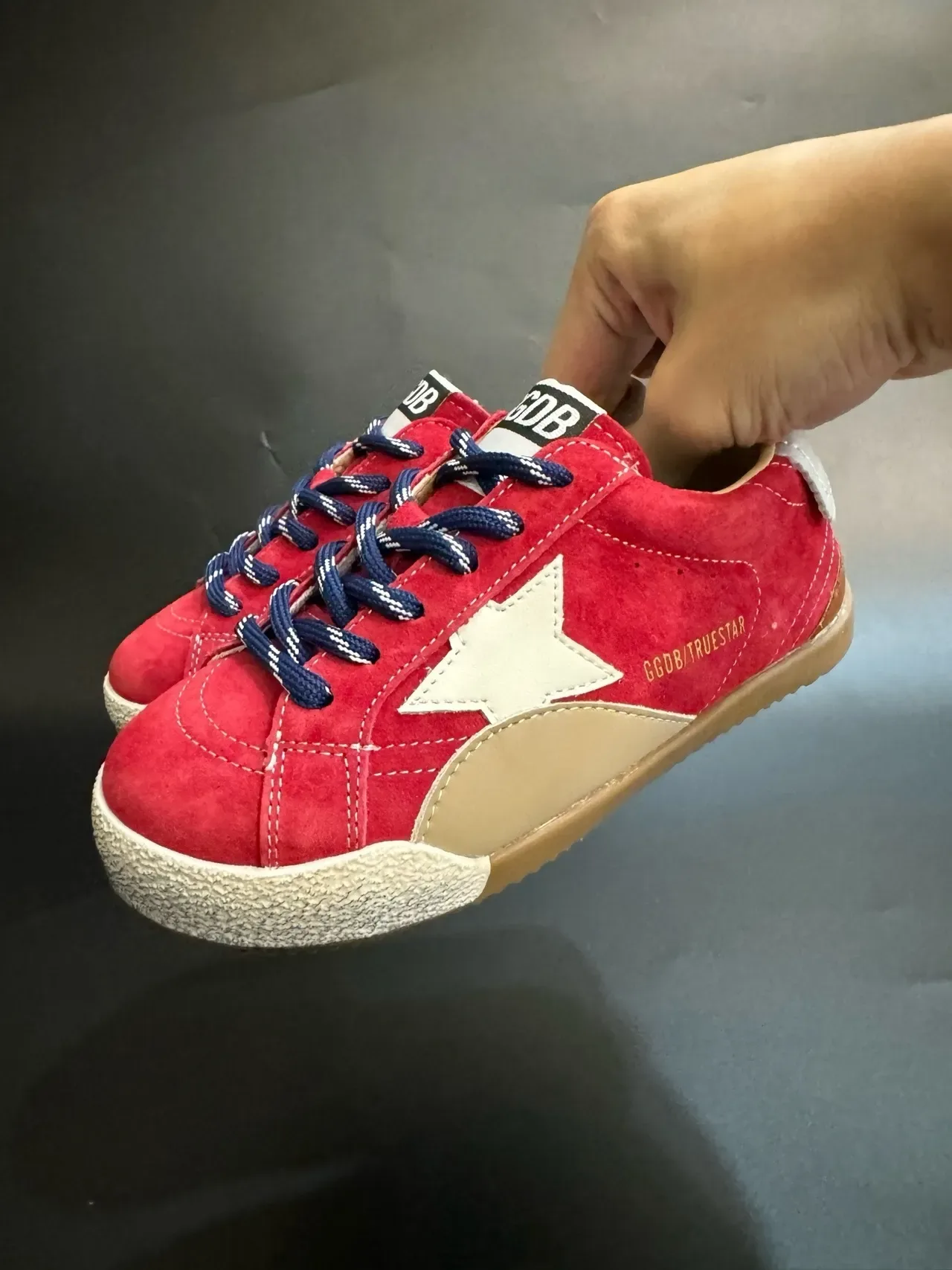 Golden Goose Super-Star Off-White Suede Star Patch sneakers lifestyle 9