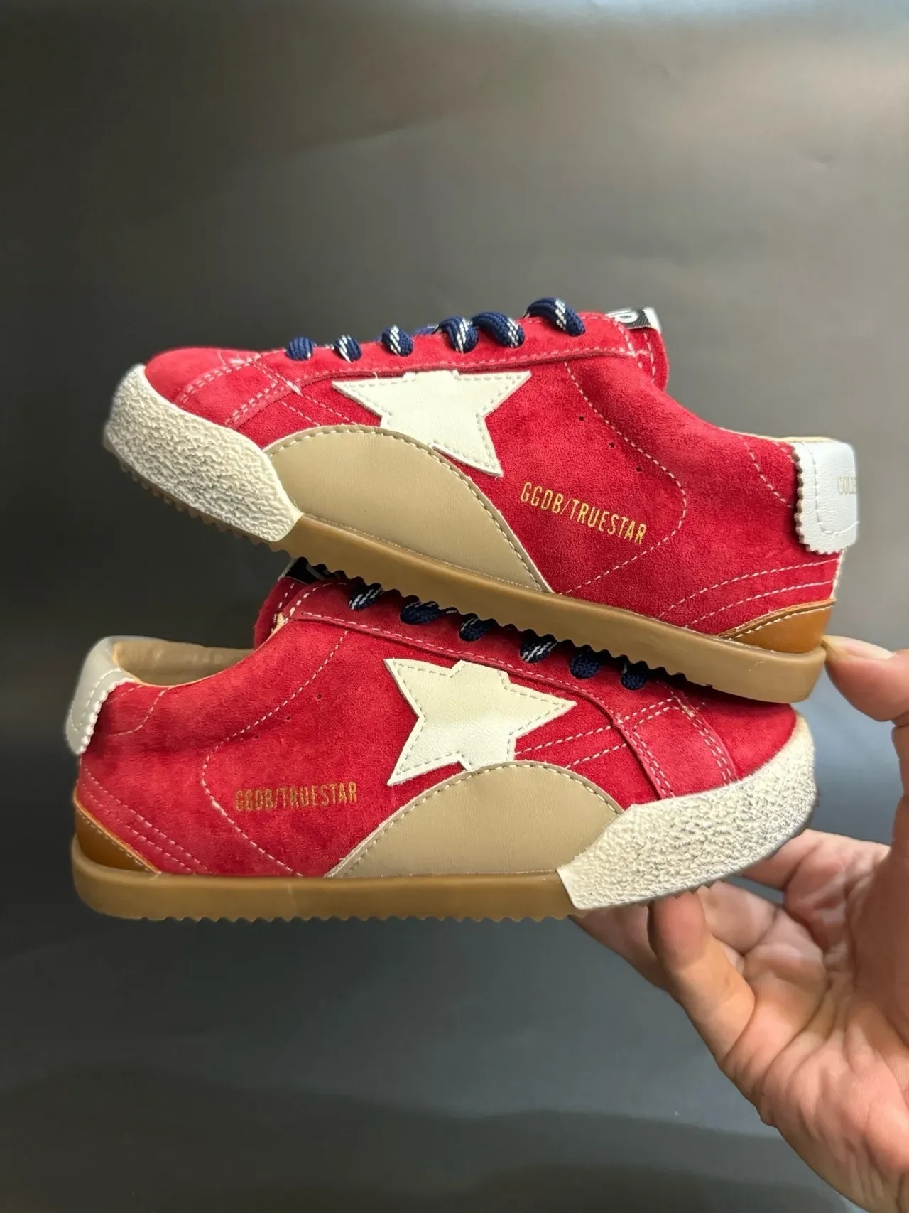 Golden Goose Super-Star Off-White Suede Star Patch sneakers lifestyle 10