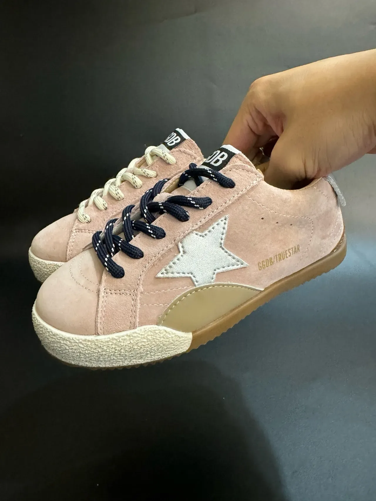 Golden Goose Super-Star Off-White Suede Star Patch sneakers lifestyle 15