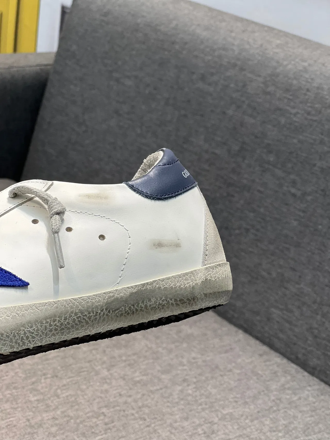 Golden Goose Superstar Dégradé Blanc et Marine Lifestyle Sneakers 6