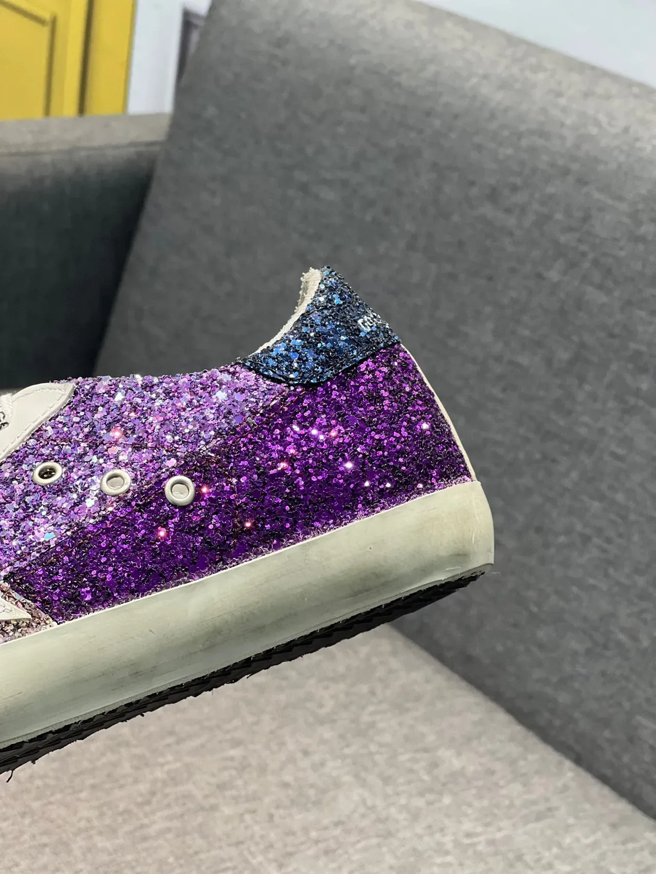 Golden Goose Superstar Glitter Star sneakers lifestyle 8