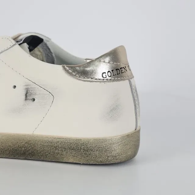 Golden Goose Superstar Off-White Metallic Star sneakers lifestyle 4