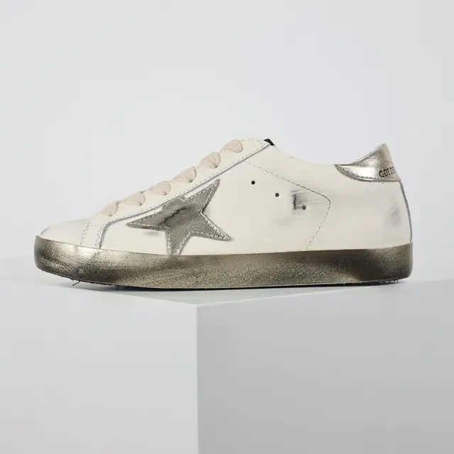 Golden Goose Superstar Off-White Metallic Star sneakers lifestyle 9