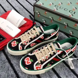 Gucci Ace Apple Print Canvas Lifestyle Sneakers