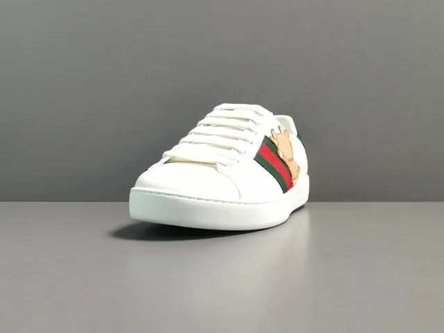 Gucci Ace Bear Embroidered White Lifestyle Sneakers 15