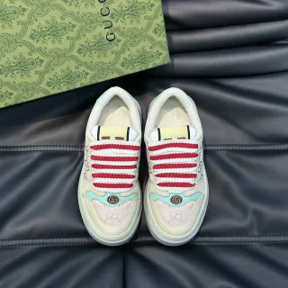 Gucci Ace Cream Red Stripe Mint Green Lifestyle Sneakers