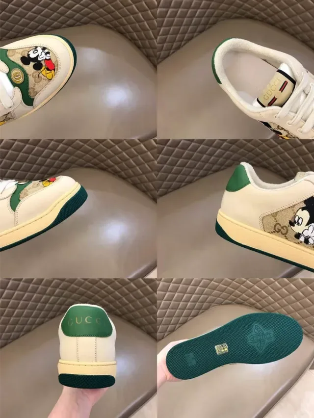 Gucci Ace Mickey Mouse Embroidered GG Monogram Lifestyle Sneakers 2