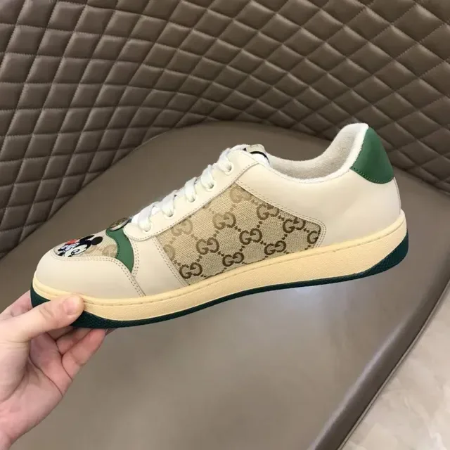 Gucci Ace Mickey Mouse Embroidered GG Monogram Lifestyle Sneakers 4