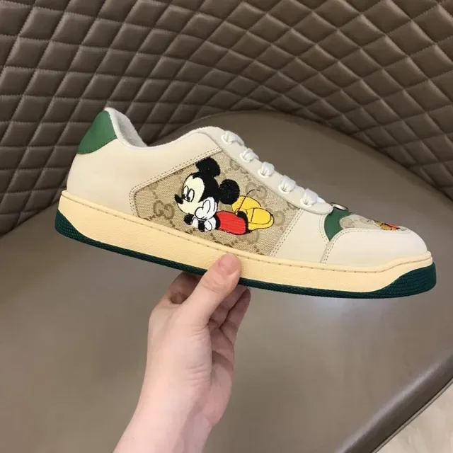Gucci Ace Mickey Mouse Embroidered GG Monogram Lifestyle Sneakers 6