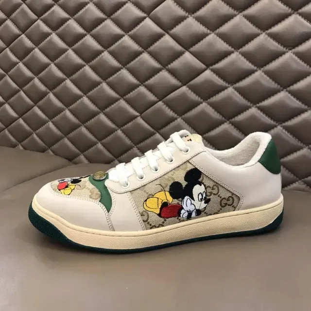 Gucci Ace Mickey Mouse Embroidered GG Monogram Lifestyle Sneakers 7