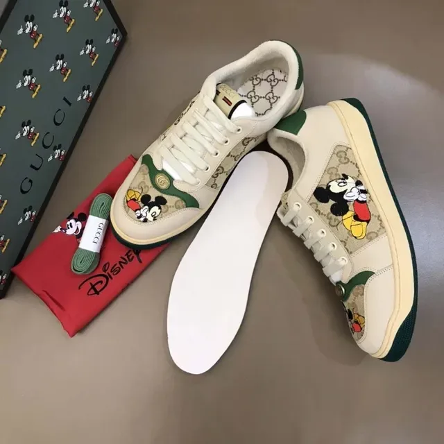 Gucci Ace Mickey Mouse Embroidered GG Monogram Lifestyle Sneakers 9