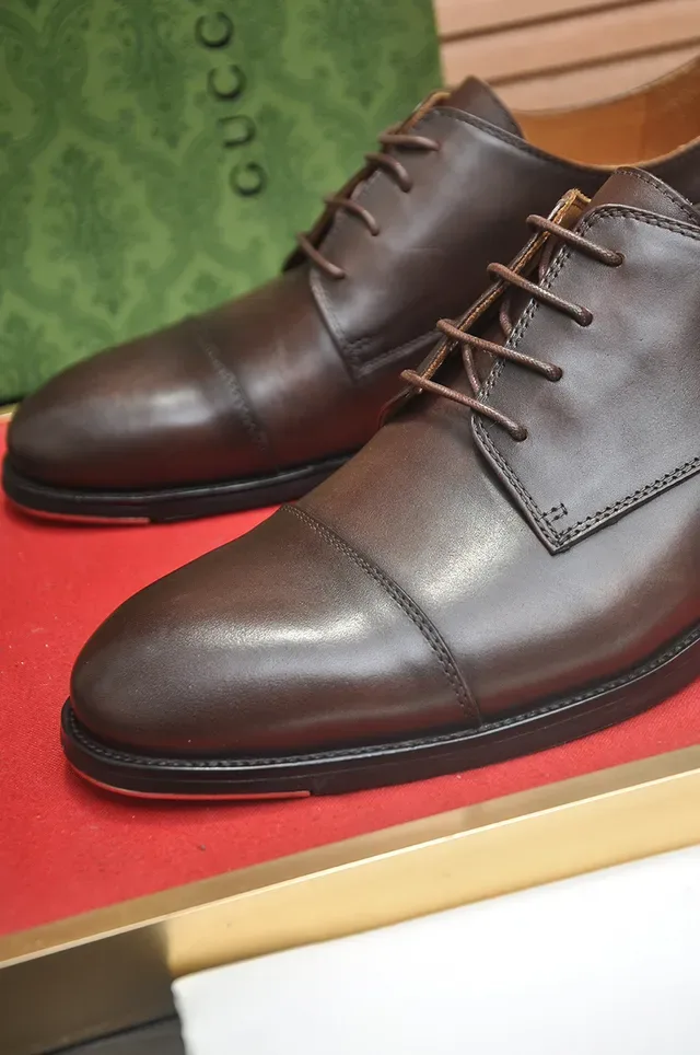Gucci Chaussures Oxford Marron Cap-Toe 2