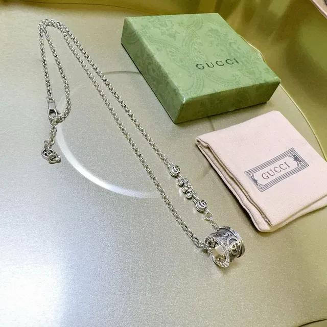 Gucci Dionysus Silver Chain Interlocking G Pendant Necklace 7