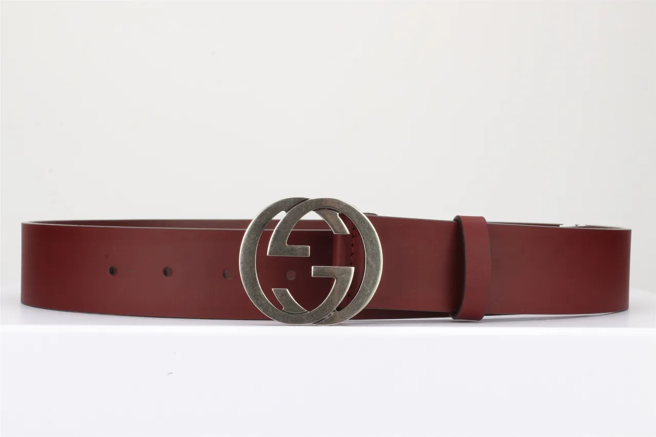 Gucci Double G حزام بوردو أسود interlocking buckle حزام नاعم حزام جلد 20