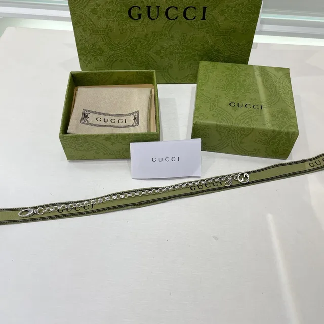 Gucci Double G Charm Silver-Tone Chain Bracelet 2