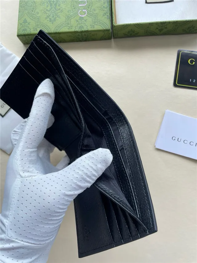Gucci GG Marmont Portefeuille court monogramme embossé noir 3