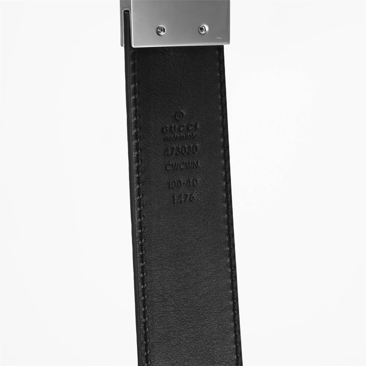 Gucci GG Marmont Embossed Monogram Leather Belt 2