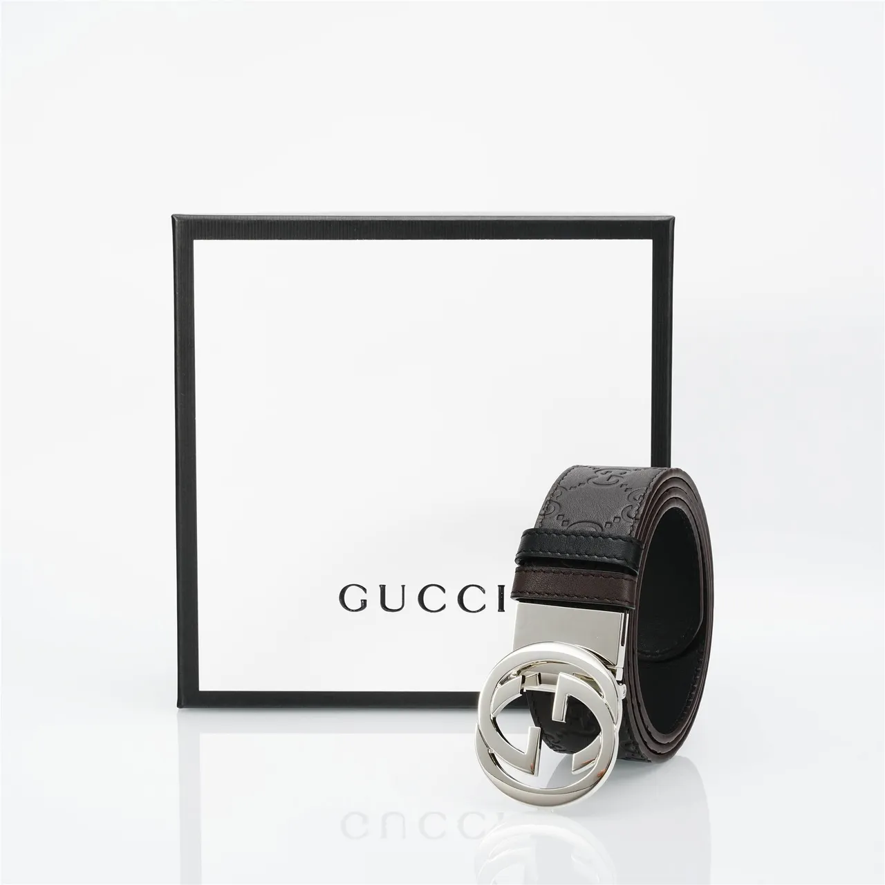 Gucci GG Marmont Embossed Monogram Leather Belt 5