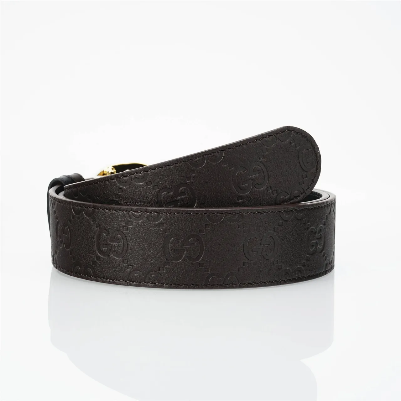 Gucci GG Marmont Embossed Monogram Leather Belt 9